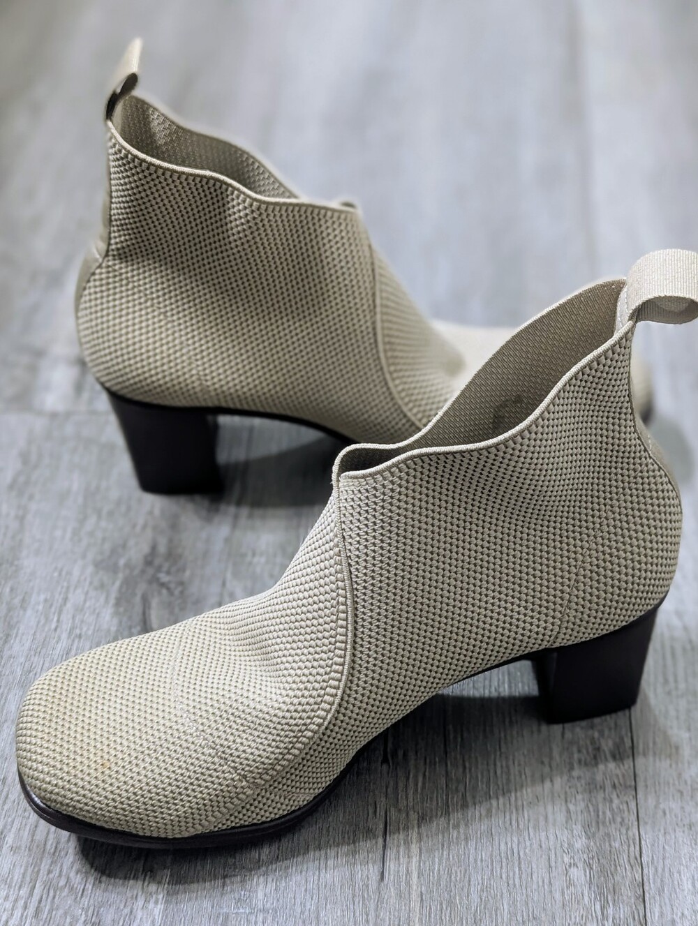 Charleston Shoe Co Beige Ankle Boots NWOT